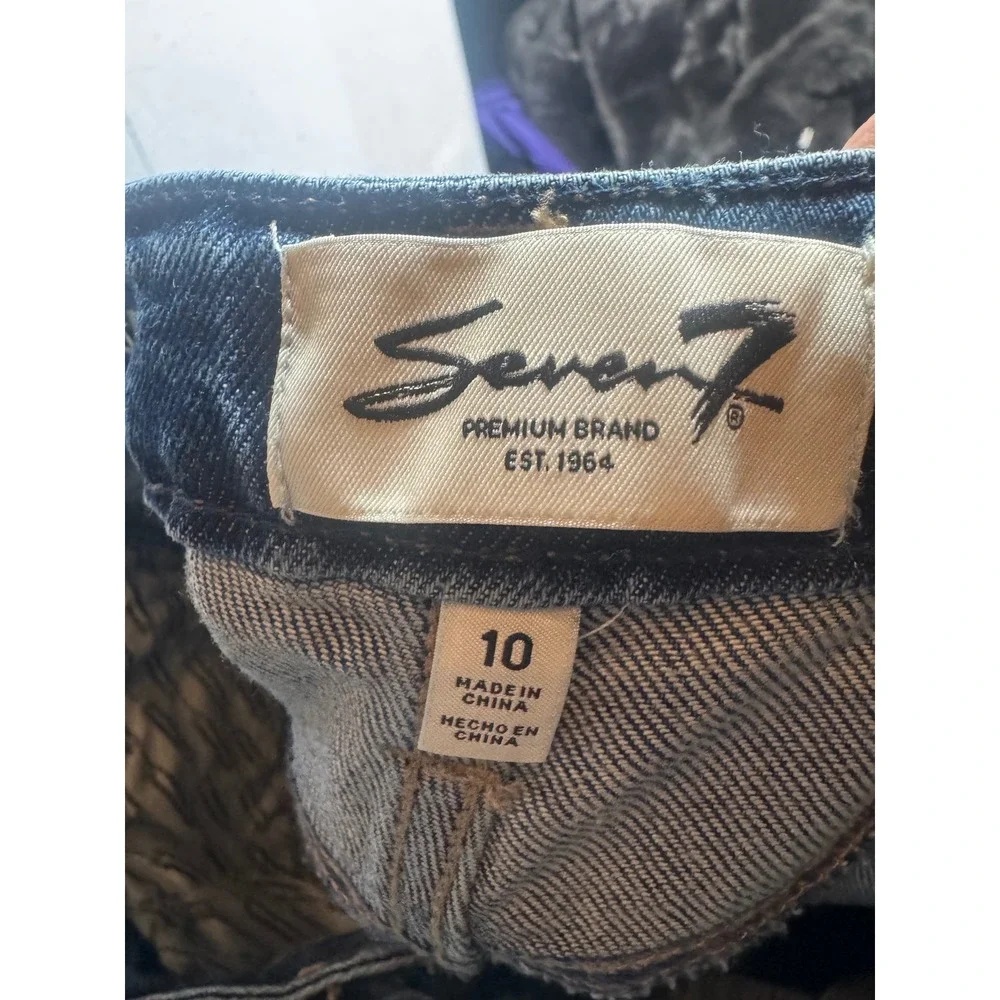 Seven7 Premium Brand Medium Wash Straight Leg Stretch Jeans Womens Size 10